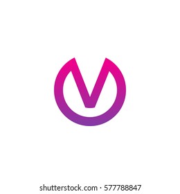 Initial Letter Logo V Inside Circle Stock Vector (Royalty Free) 577788847