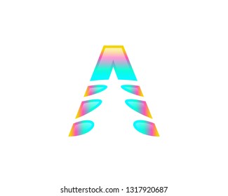 Initial letter A logo vector design template
