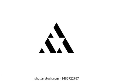 Initial letter A logo vector design template, Monogram - Vector