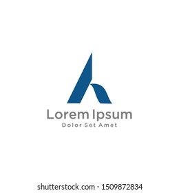 Initial letter A logo vector design template