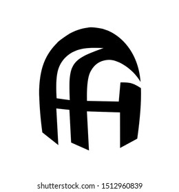 Initial letter A logo vector design template