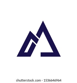 Initial letter A logo vector design template
