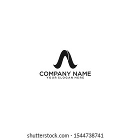 Initial letter A logo vector design template
