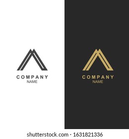 Initial letter A logo vector design template. Elegant line curve vector logotype. Premium letter A logo design. Graphic alphabet symbol for corporate business identity.
