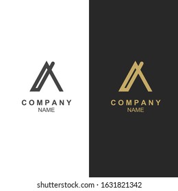 Initial letter A logo vector design template. Elegant line curve vector logotype. Premium letter A logo design. Graphic alphabet symbol for corporate business identity.