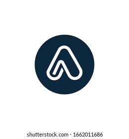 Initial letter A logo vector design template