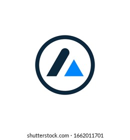 Initial letter A logo vector design template