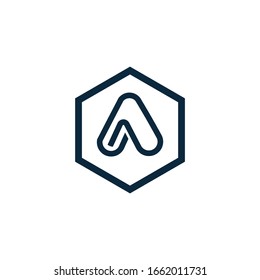 Initial letter A logo vector design template