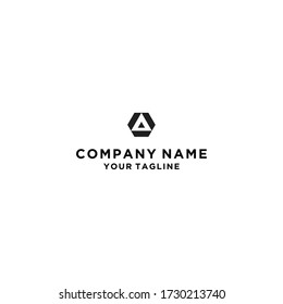 Initial letter A logo vector design template