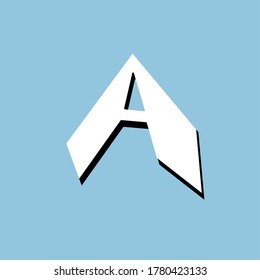 Initial letter A logo vector design template