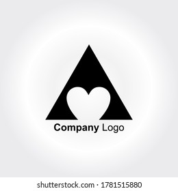 Initial letter A logo vector design template