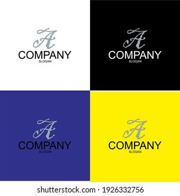 Initial letter A logo vector design template