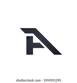 Initial letter A logo vector design template