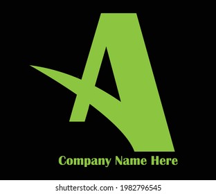 Initial letter A logo vector design template.