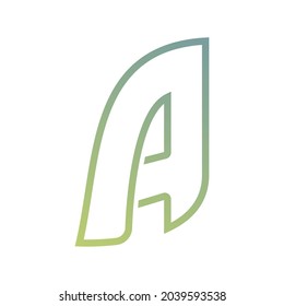 Initial A letter logo vector design template