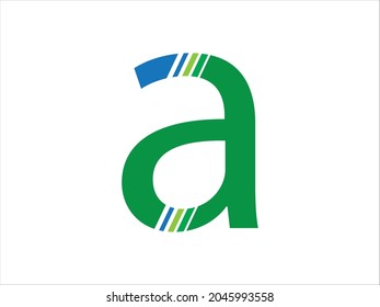Initial letter A logo vector design template