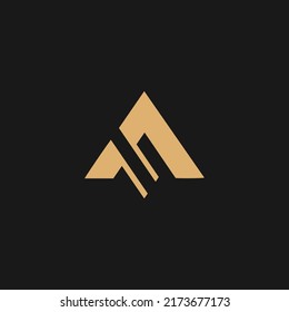 Letra inicial Plantilla de diseño vectorial de logotipo A. Letra A símbolo marca de título diseño vectorial
