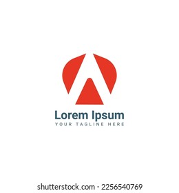 Initial letter A logo vector design template.