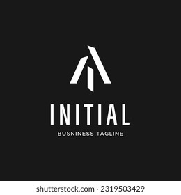 Letra inicial Inspiración en la plantilla de diseño vectorial del logotipo A