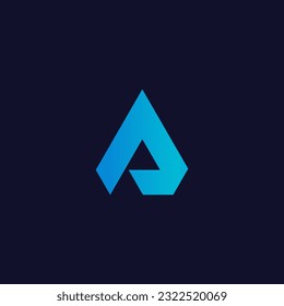 Initial letter A logo vector design template