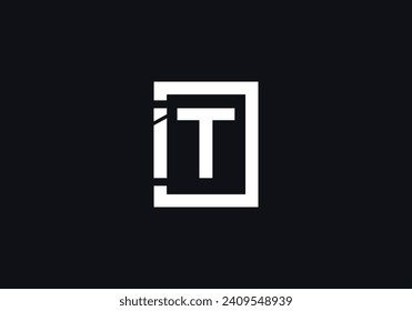 Initial letter it logo or it logo vector design template. Creative abstract letter it logo design.