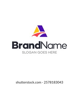 Initial Letter A logo vector design template, Abstract Monogram Symbol, Icon A premium design and creative logo for future business.