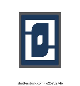 Initial letter logo vector o or lo letter with background shape.