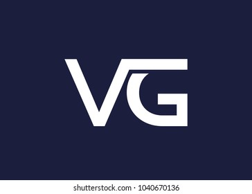 initial letter logo vg, gv, logo template