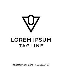 initial letter logo VO, OV logo template 