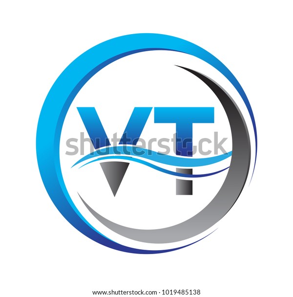 Initial Letter Logo Vt Company Name Stock Vector Royalty Free 1019485138