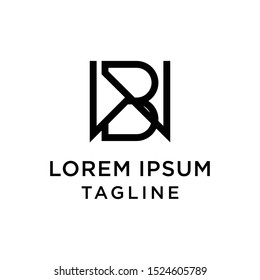 initial letter logo WB, BW logo template