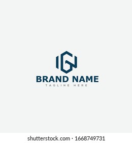 initial letter logo WG, GW, logo template