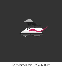 Initial letter A logo and wings symbol. Wings design element, initial Letter A logo Icon, Initial Logo Template
