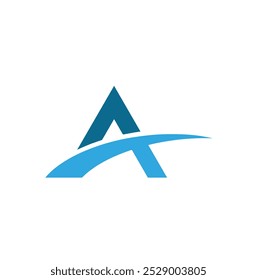 Initial letter A logo and wings symbol. Wings design element,  initial Letter A logo Icon, Initial Logo Template.