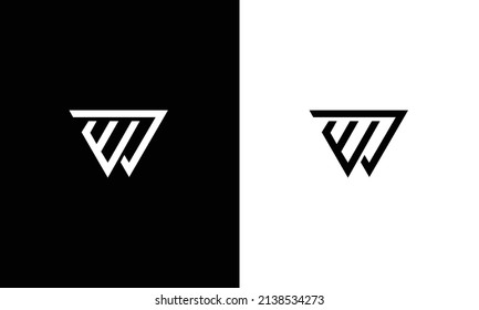initial letter logo WJ, EJ logo template