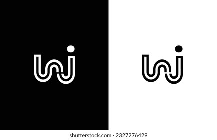initial letter logo WJ, WJ logo template