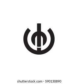 initial letter logo wm, mw, m inside w rounded lowercase black monogram