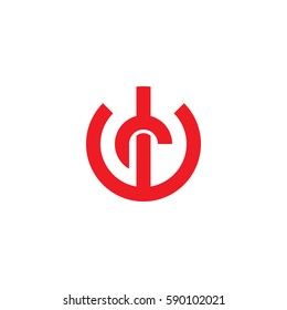 initial letter logo wr, rw, r inside w rounded lowercase red flat
