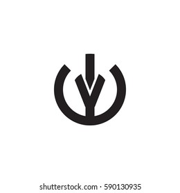 initial letter logo wv, vw, v inside w rounded lowercase black monogram