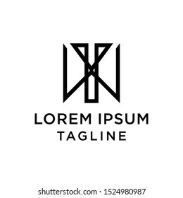 initial letter logo WY, YW logo template