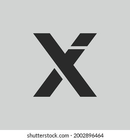 Initial Letter Logo X Inside Circle Stock Vector (Royalty Free ...