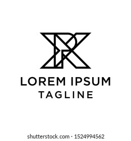 initial letter logo XP, PX logo template 