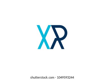 initial letter logo xr, rx, logo template
