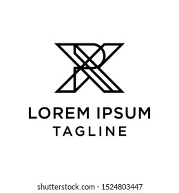 initial letter logo XR, RX logo template 