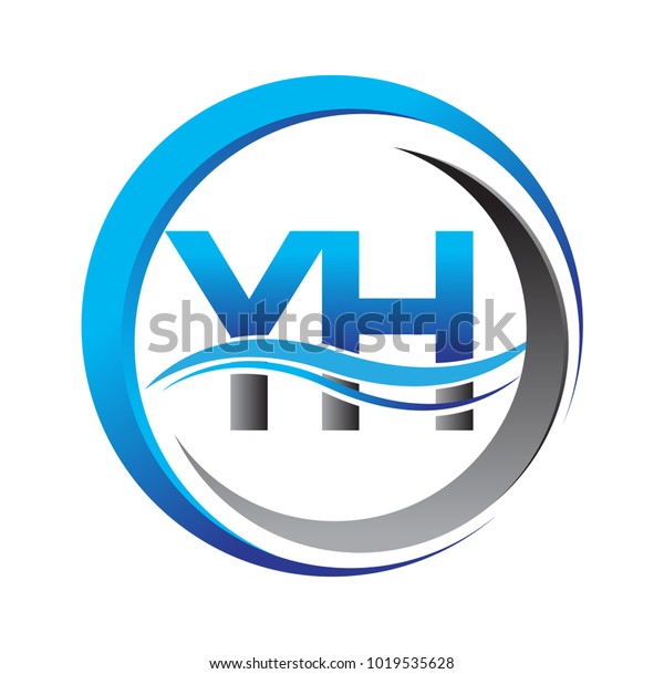 Initial Letter Logo Yh Company Name Stock Vector (Royalty Free) 1019535628