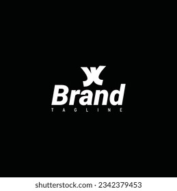 logotipo de la letra inicial "YK" para su empresa o marca