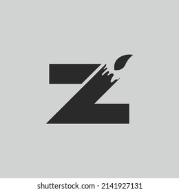 initial letter logo Z candle logo design Vector Icon template elements
