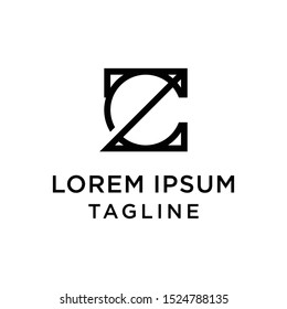 initial letter logo ZC, CZ logo template