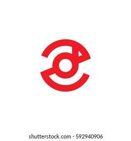 initial letter logo zd, dz, d inside z rounded lowercase red flat