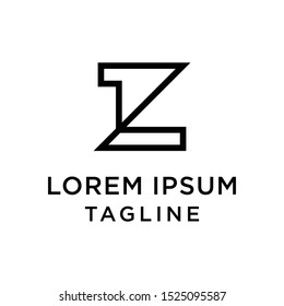 initial letter logo ZL, LZ logo template 